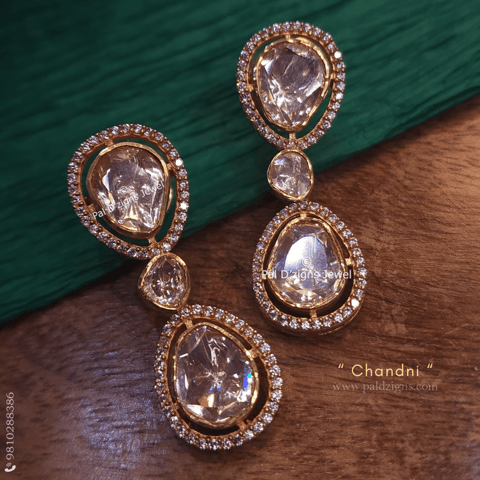 Chandni Moissanite Polki Earing Chandni Moissanite Polki Earing