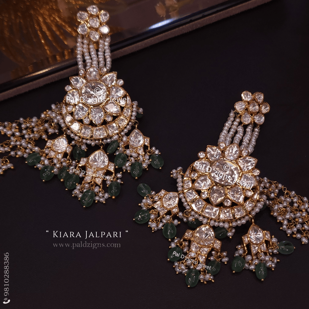 Kiara Jalpari Moissanite Polki Earring