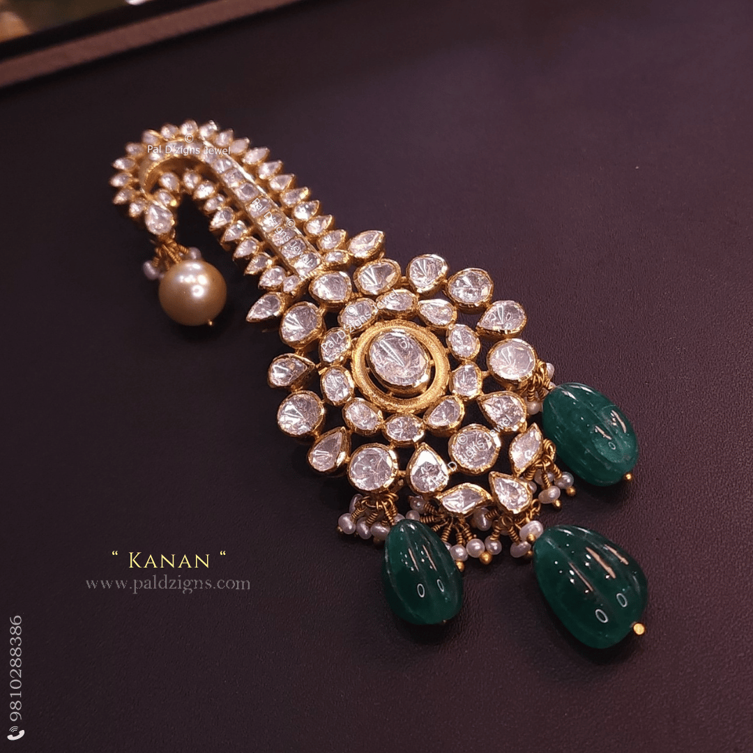 Kanan Moissanite Polki Kalgi