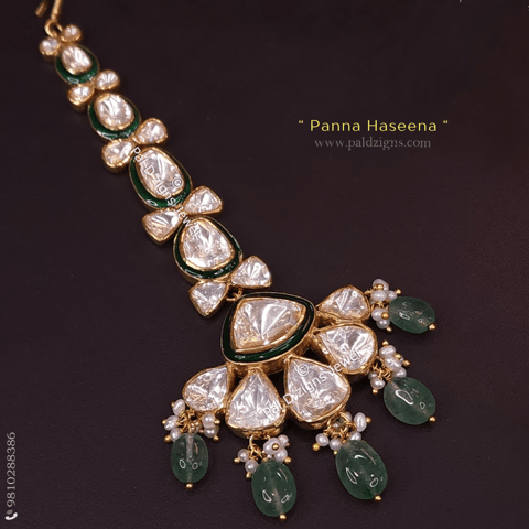 Panna Haseena Moissanite Polki Tikka Panna Haseena Moissanite Polki Tikka