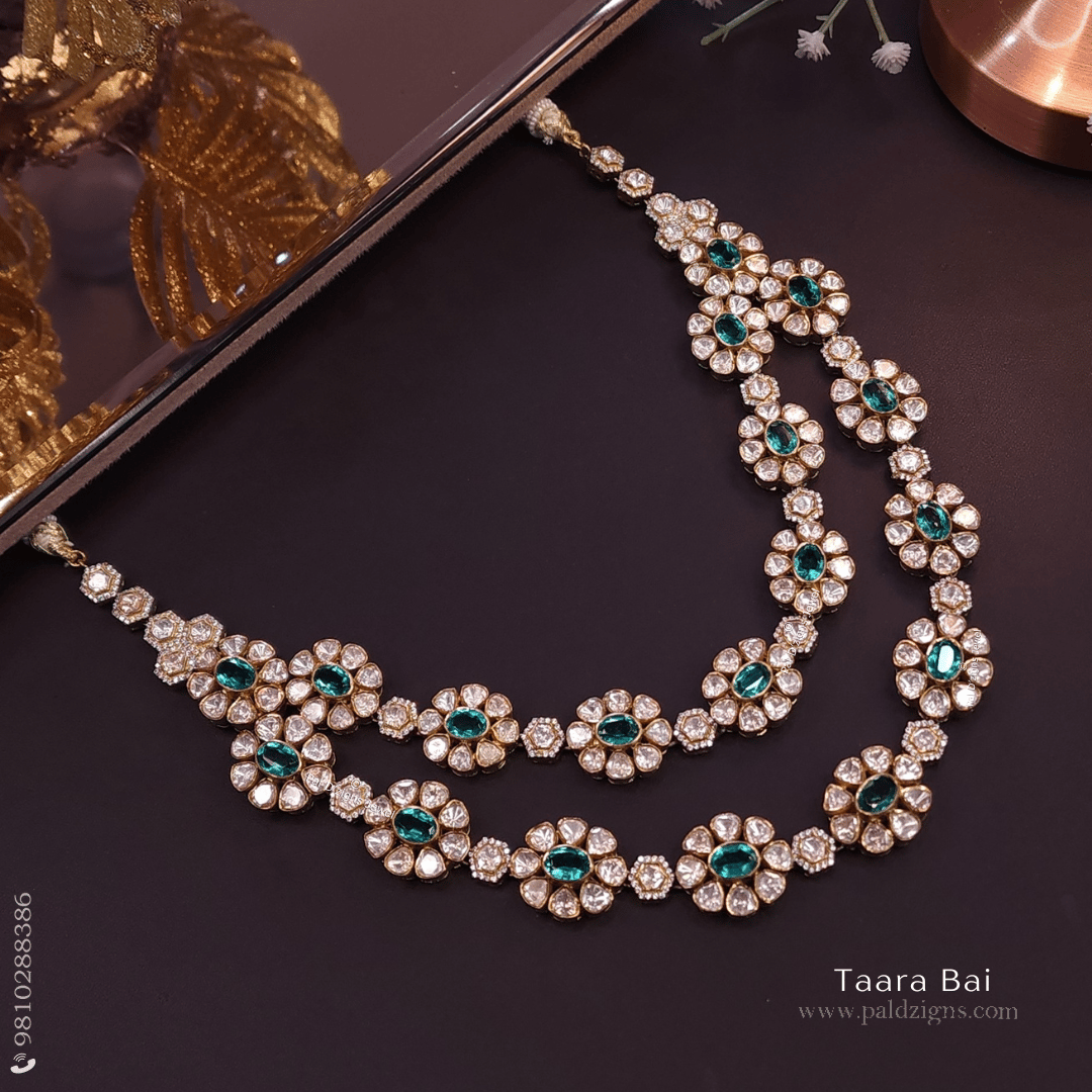 Taara Bai Moissanite Polki Necklace