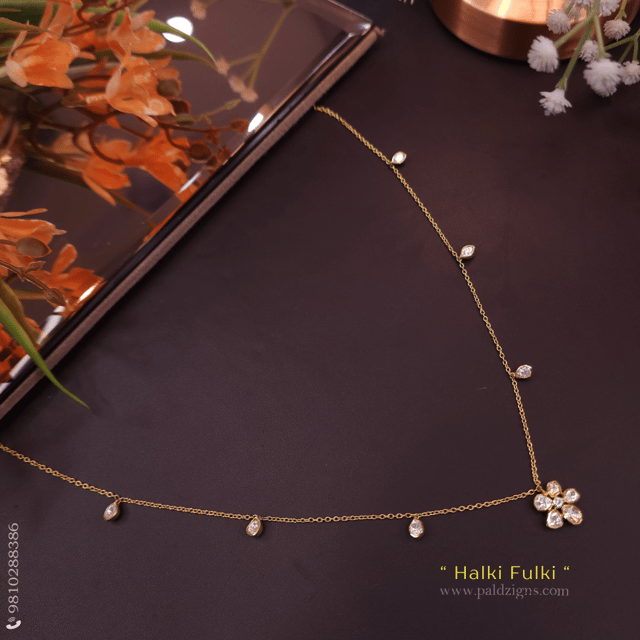 Halki Fulki Moissanite Polki Pendant