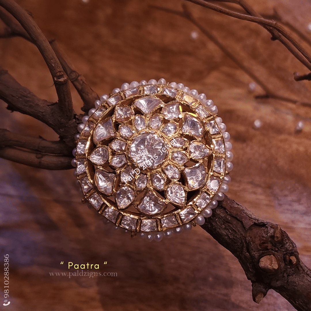 Paatra Moissanite Polki Ring