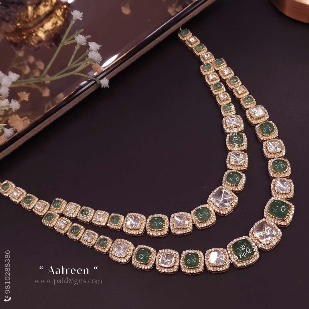 Aafreen Moissanite Polki Necklace