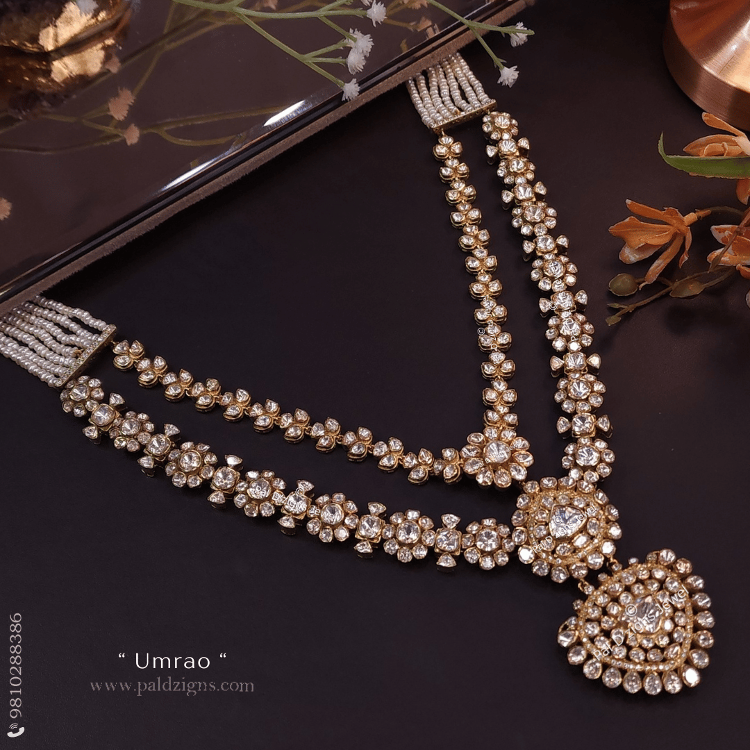 Umrao Detachable Moissanite Polki Pendant