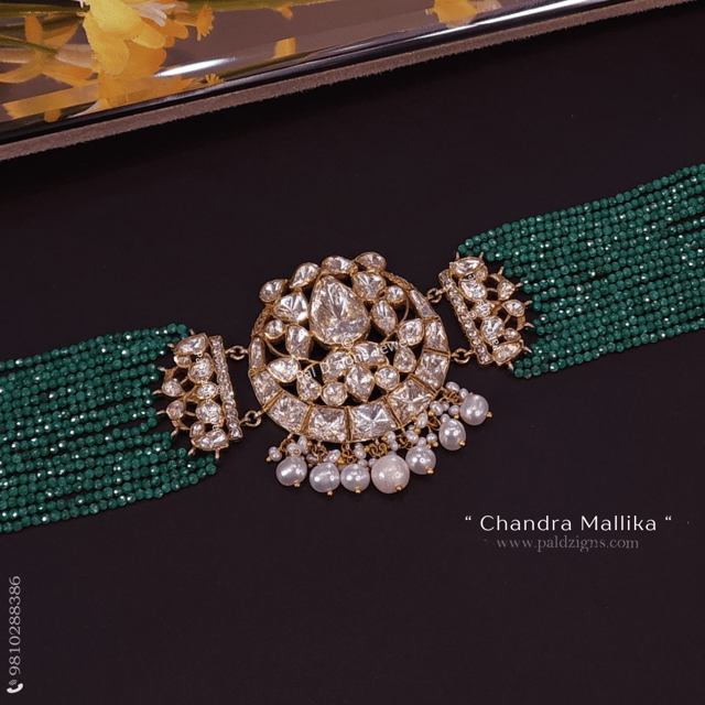 Chandra Mallika Moissanite Polki Choker