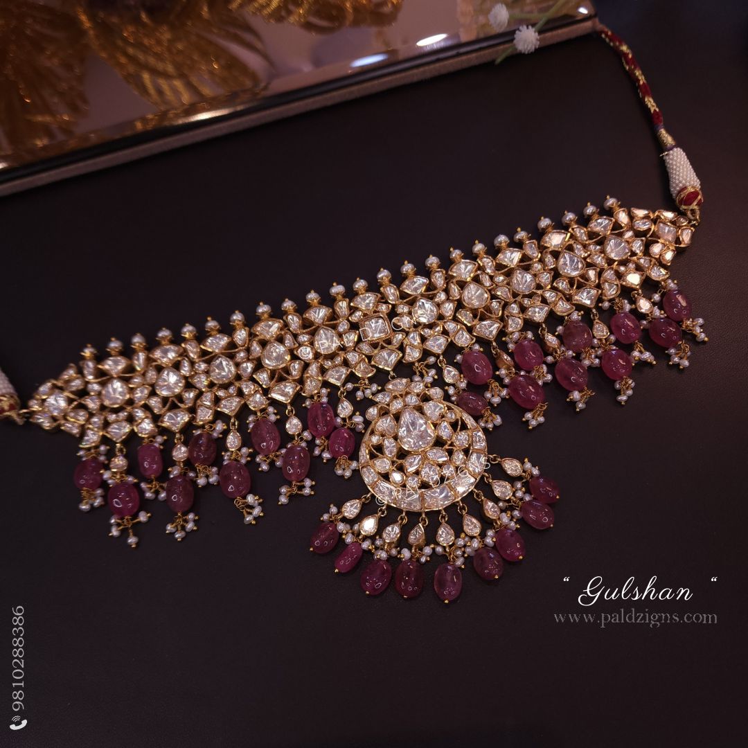 Gulshan Moissanite Polki Choker