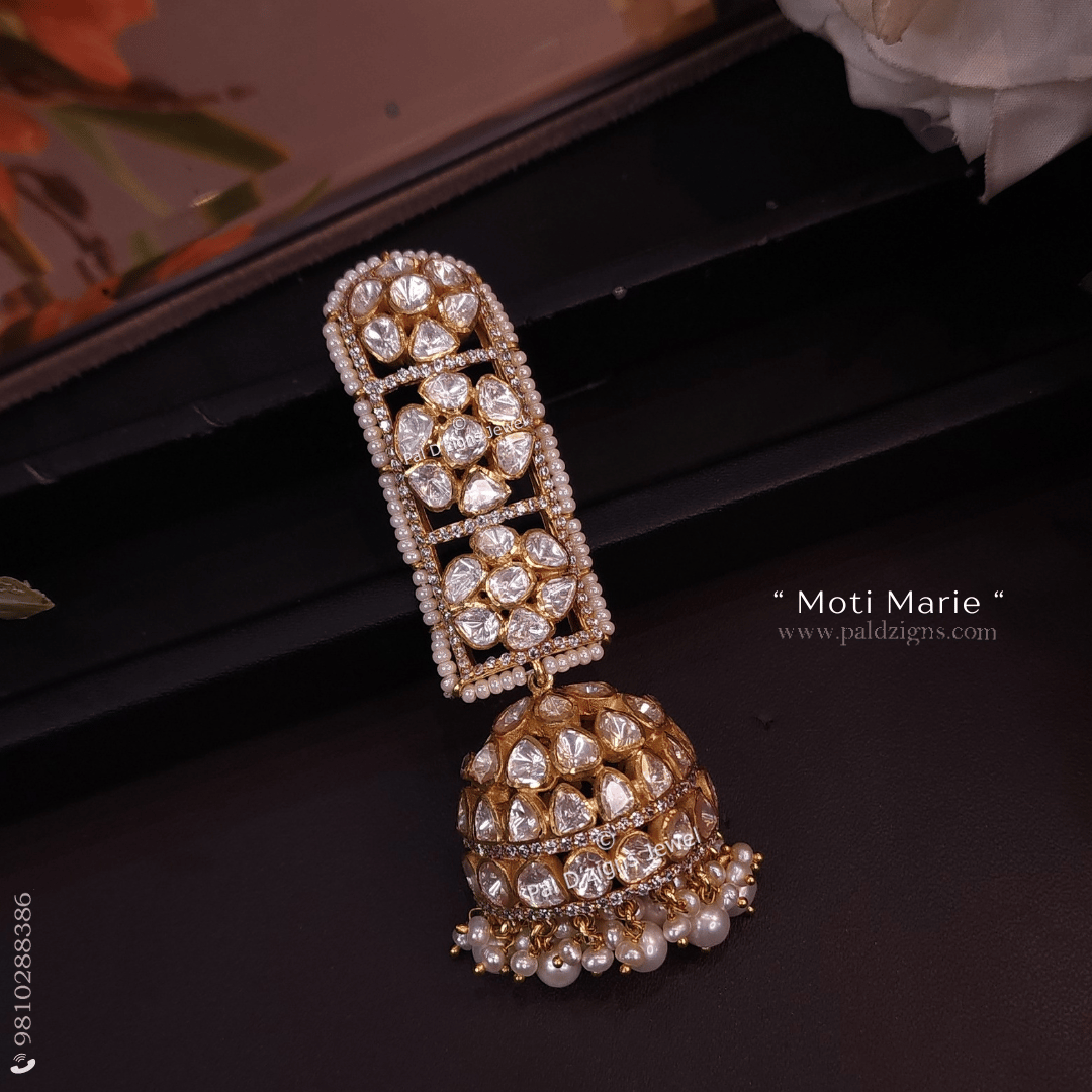 Moti Marie Moissanite Polki Pendant