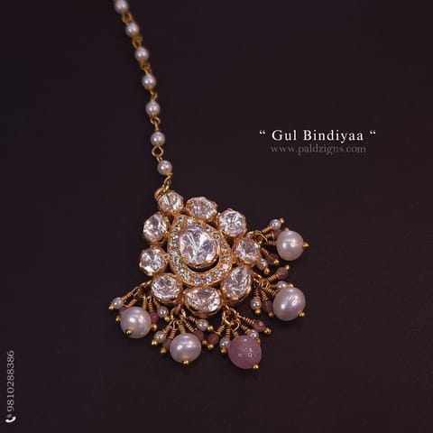 Gul Bindiyaa Moissanite Polki Tika Gul Bindiyaa Moissanite Polki Tika