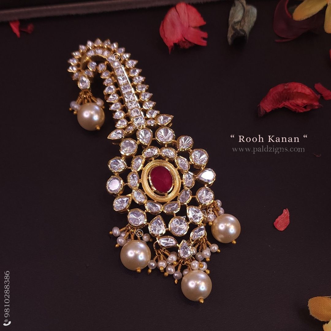 Rooh Kanan Moissanite Polki Kalgi