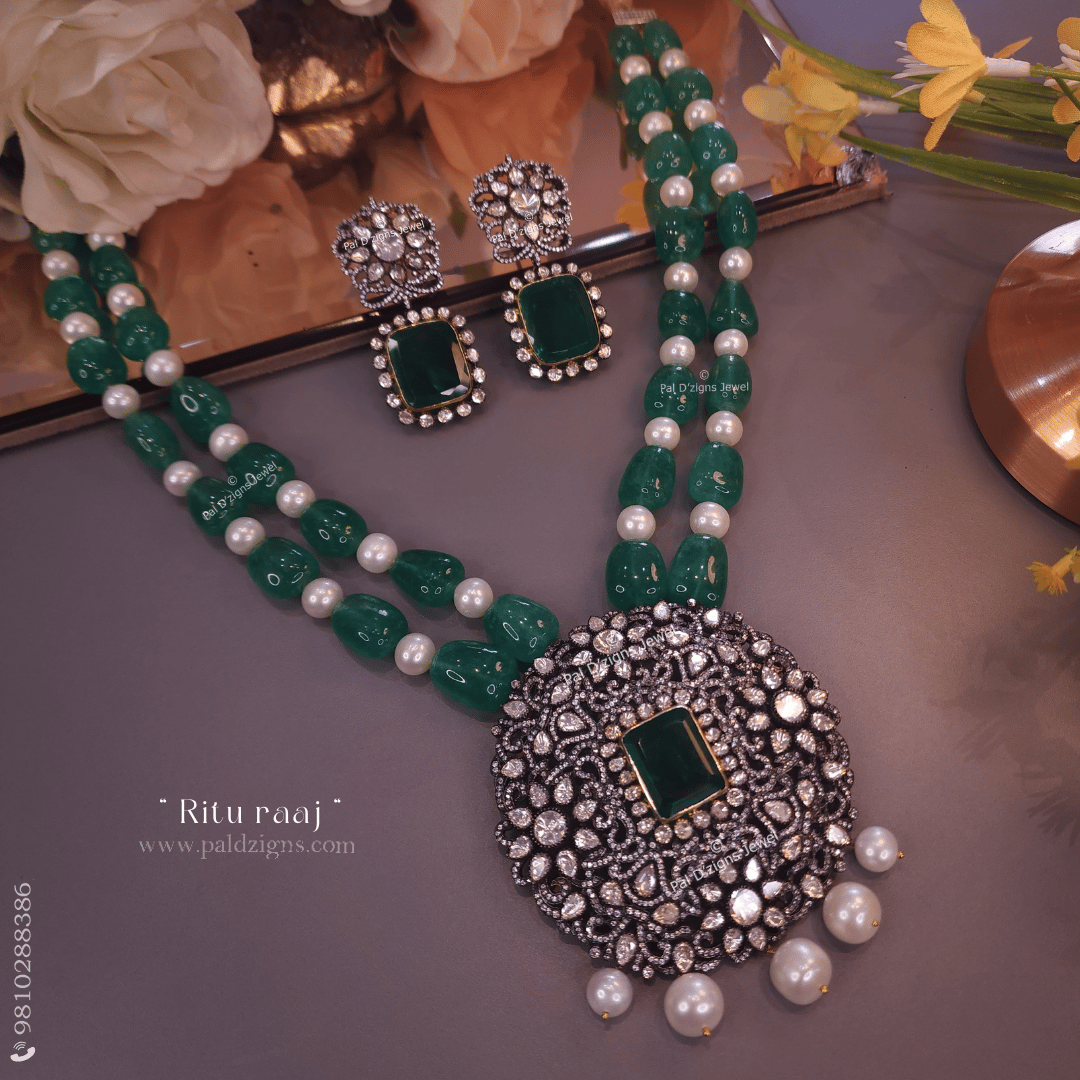 Ritu Raaj Polki Victorian Set