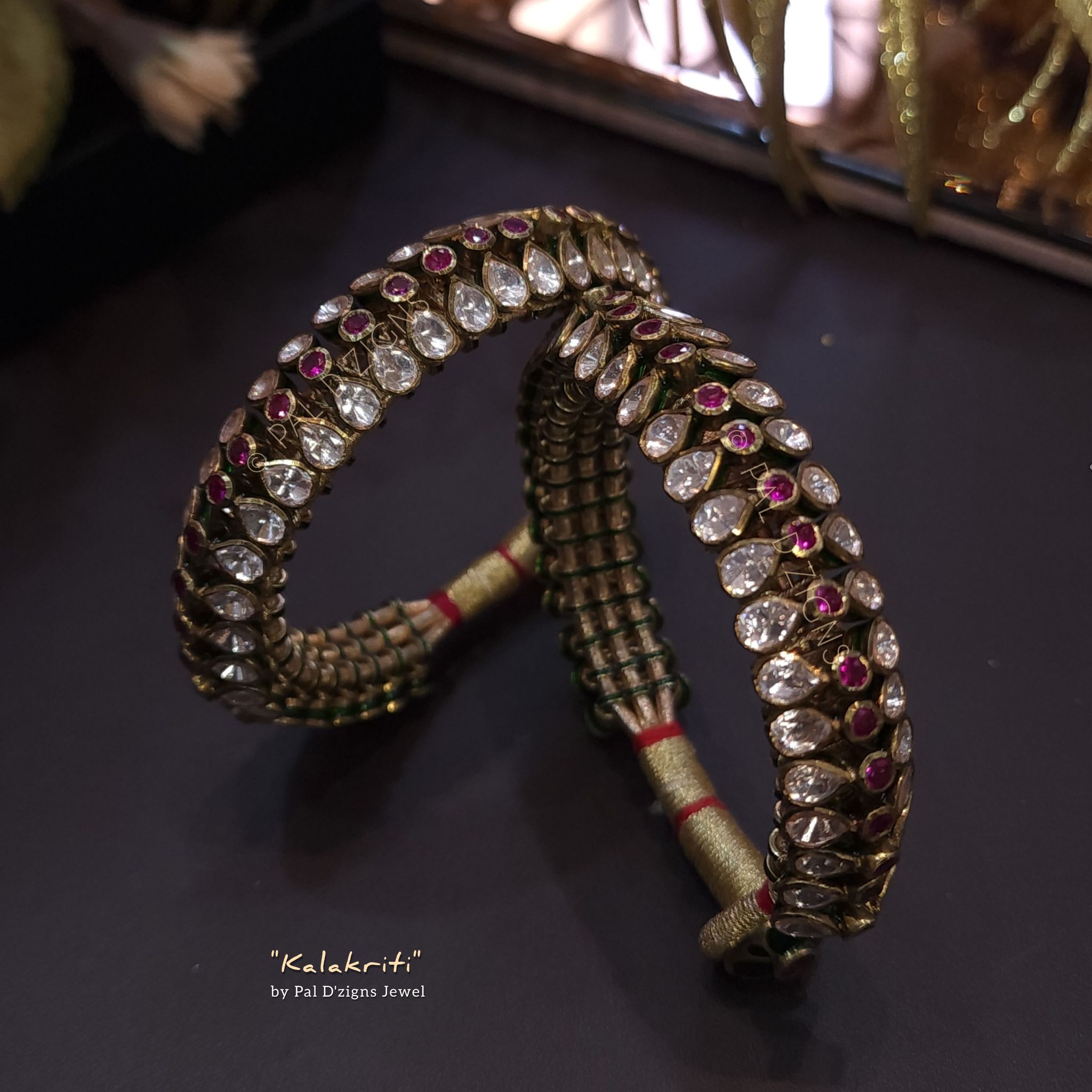 Kalakriti 2-10" - Moissanite Polki Traditional Ponchis