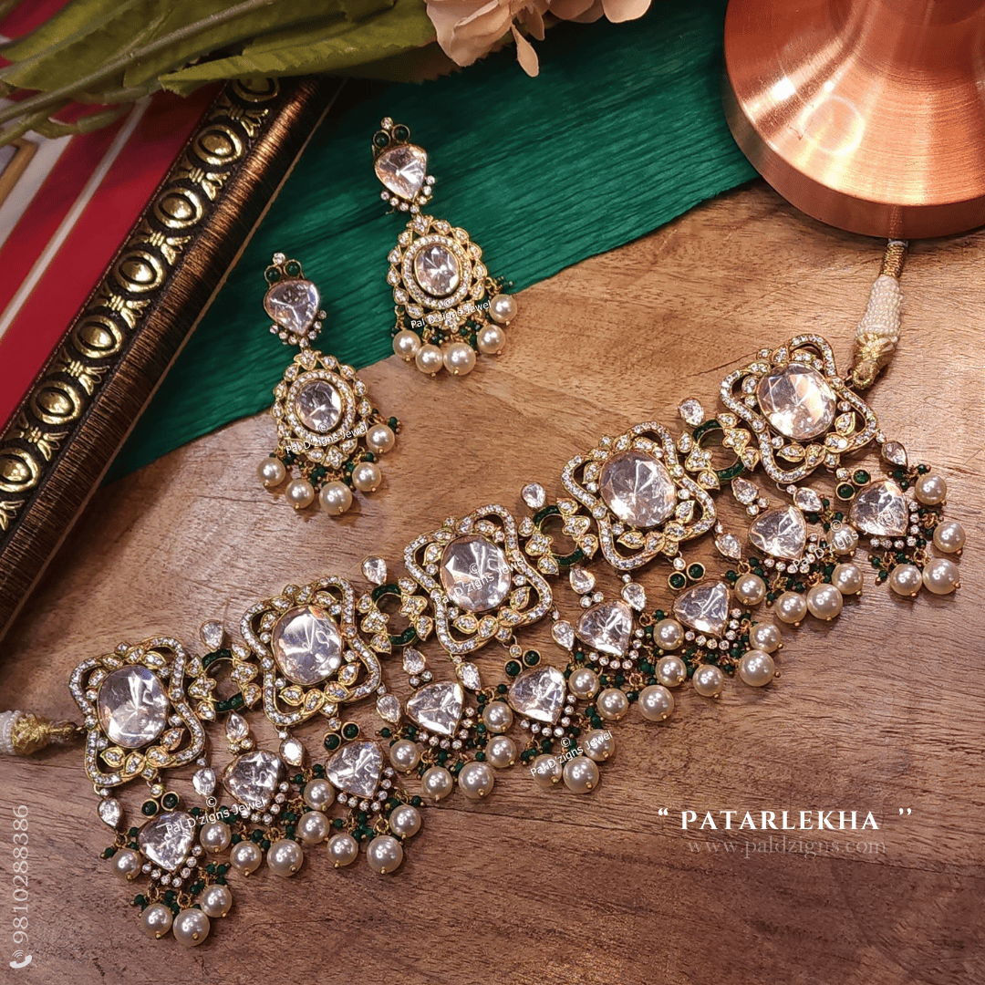 Patarlekha Moissanite Polki Choker Set