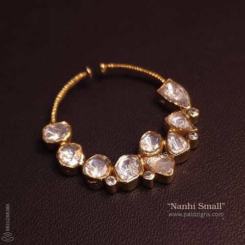 Nanhi Small Moissanite Polki Nath