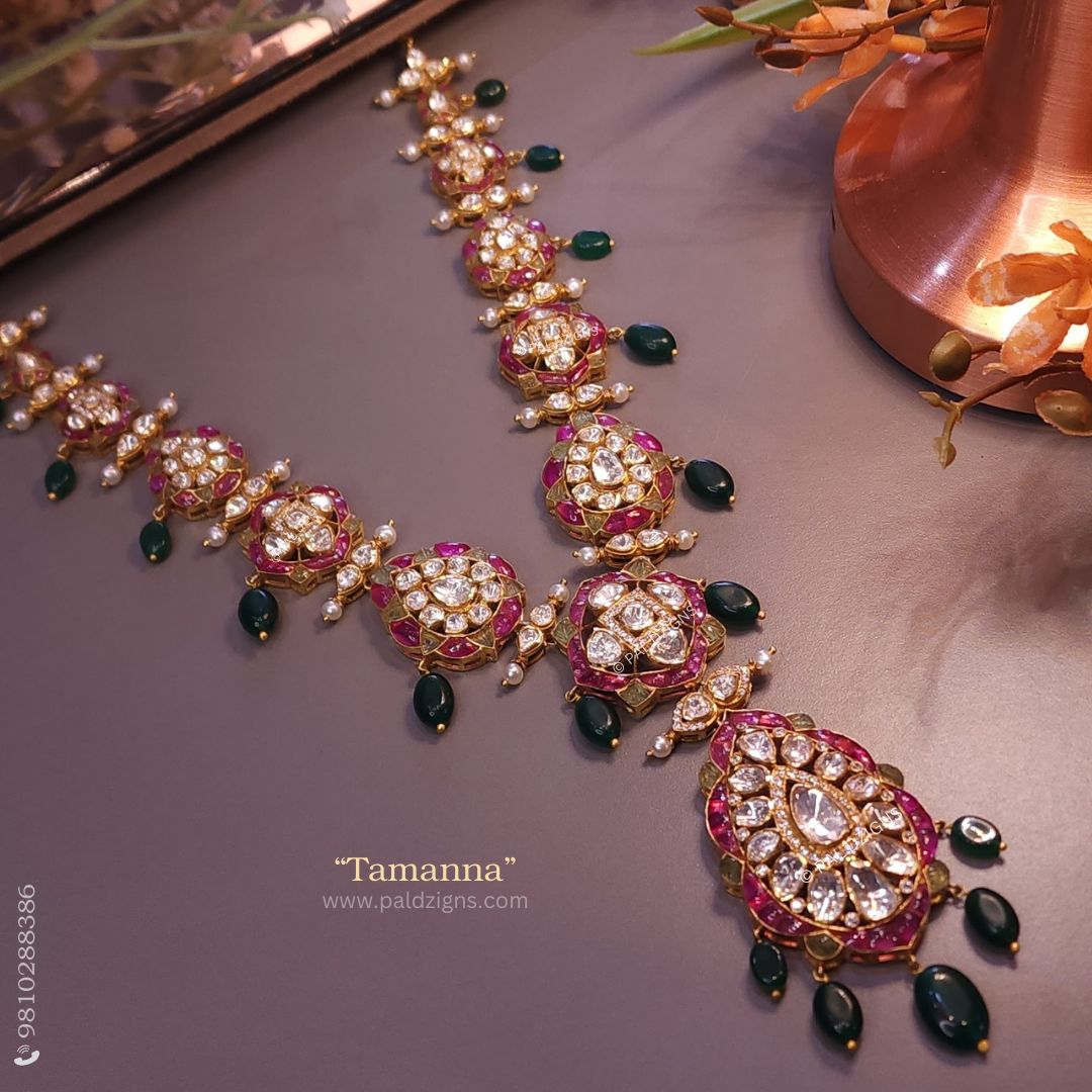 Tamanna Moissanite Polki Necklace