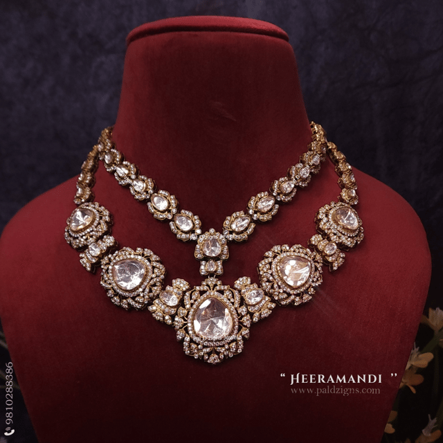 Heeramandi Moissanite Polki Necklace