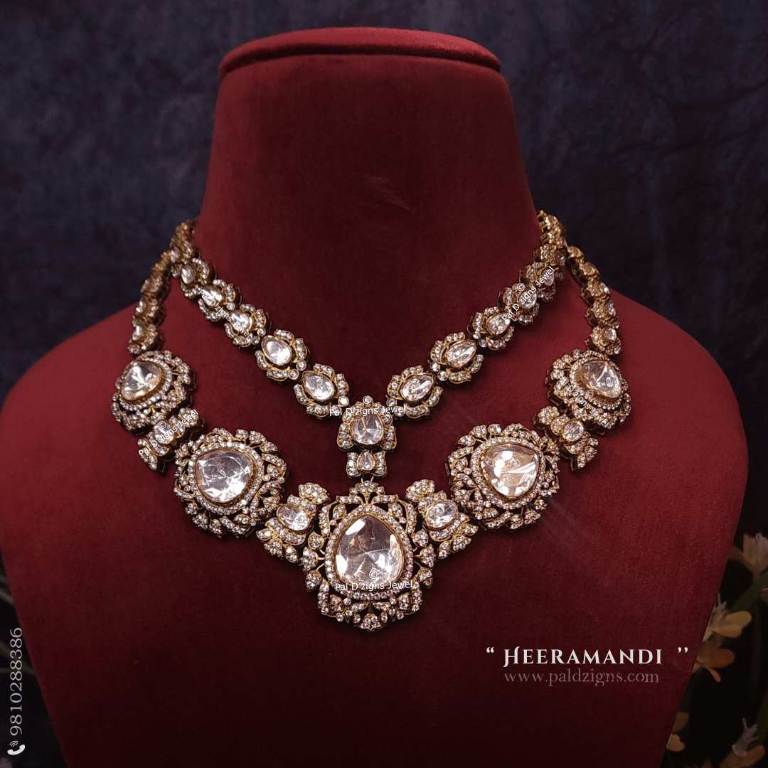 Heeramandi Moissanite Polki Necklace
