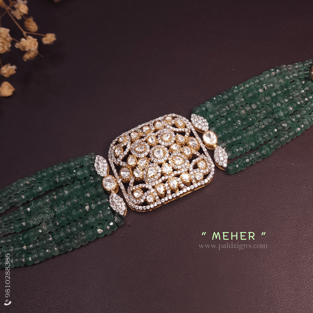 Meher Moissanite Polki Bracelet