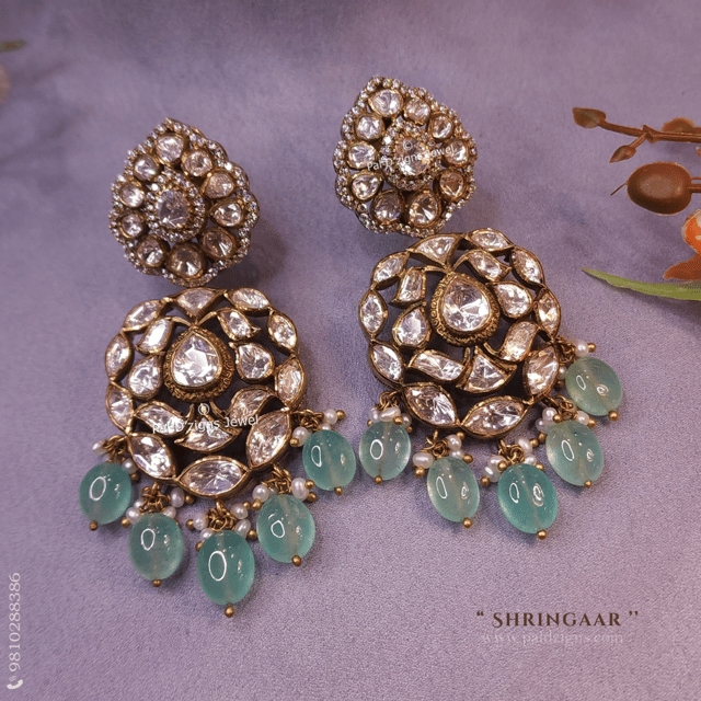 Shringaar Moissanite Polki Earrings