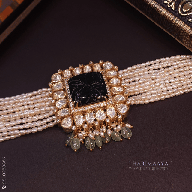 Harimaaya Moissanite Polki Choker
