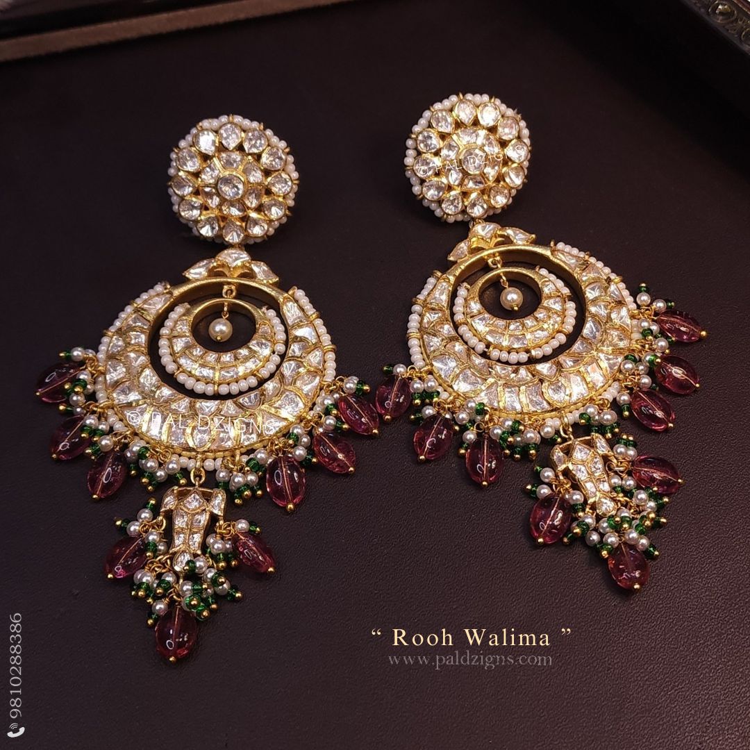 Rooh Walima Moissanite Polki Earring