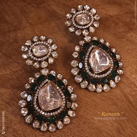 Kusum Moissanite Polki Earrings Kusum Moissanite Polki Earrings