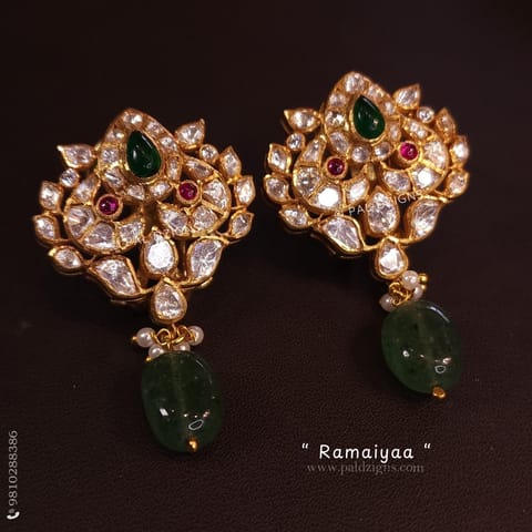 Ramaiyaa Moissanite Polki Stud Ramaiyaa Moissanite Polki Stud