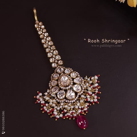Rooh Shringaar Moissanite Polki Tikka
