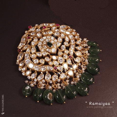 Ramaiyaa Moissanite Polki Pendant