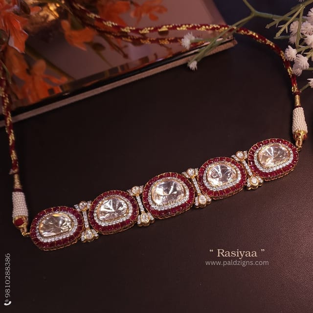 Rasiyaa Moissanite Polki Choker
