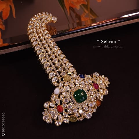 Sehraa Moissanite Polki Kalgi