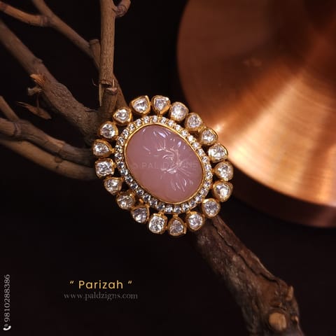 Parizah Moissanite Polki Ring