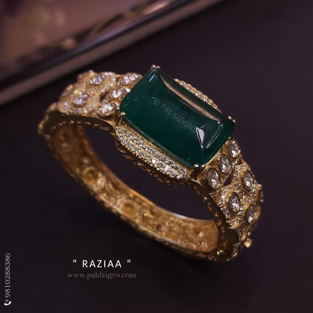 Raziaa (2-2" size) moissanite polki bracelet