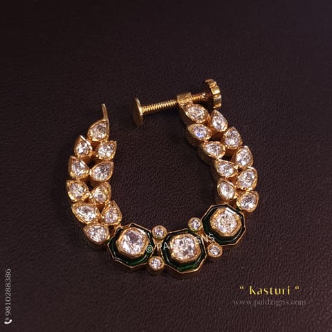 Kasturi Moissanite Polki Nath