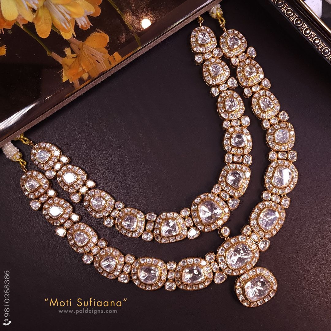 Moti Sufiaana Moissanite Polki Necklace