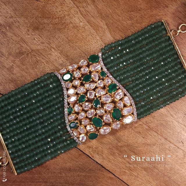 Suraahi Moissanite Polki Bracelet