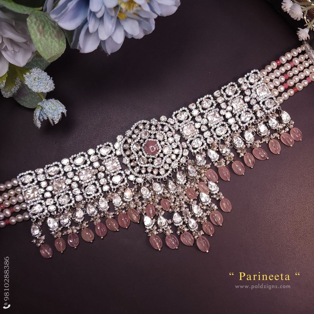 Parineeta Moissanite Polki Choker