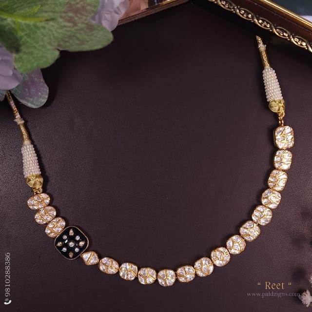 Reet Moissanite Polki Necklace