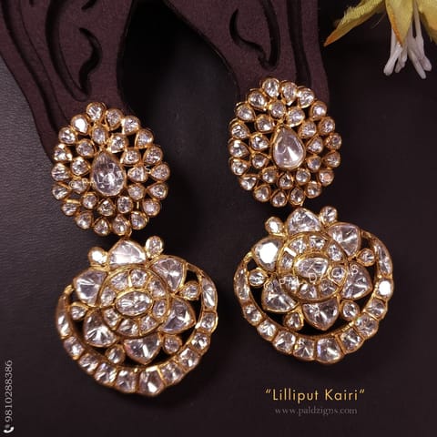 Lilliput Kairi Moissanite Polki Earrings