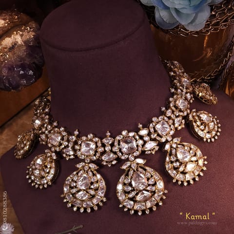 Kamal Moissanite Polki Necklace