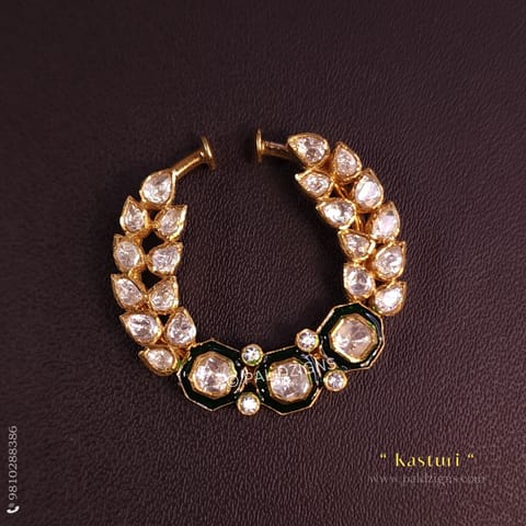 Kasturi Pin Moissanite Polki Nath