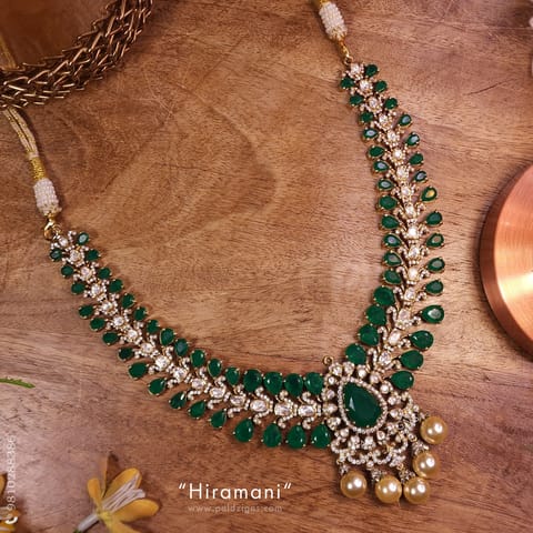 Hiramani Moissanite Polki Necklace