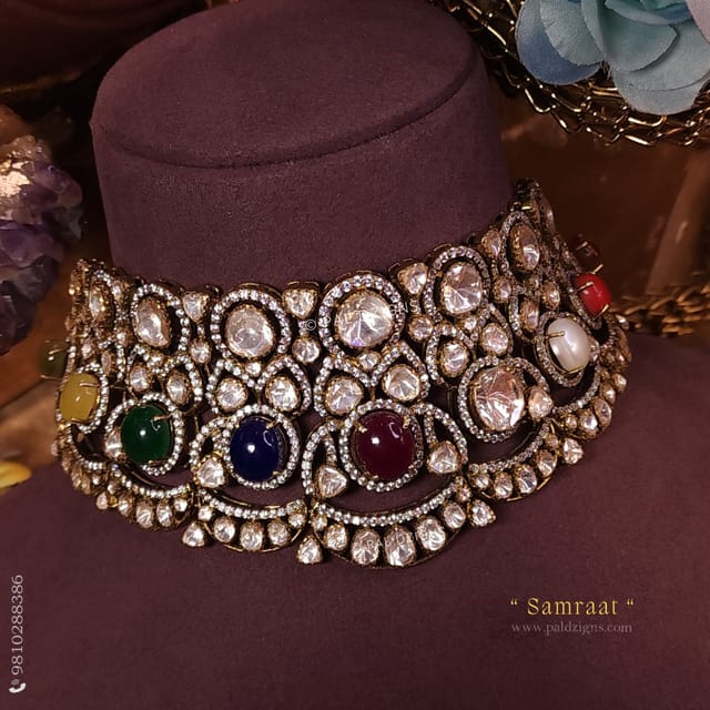 Samraat Moissanite Polki Choker