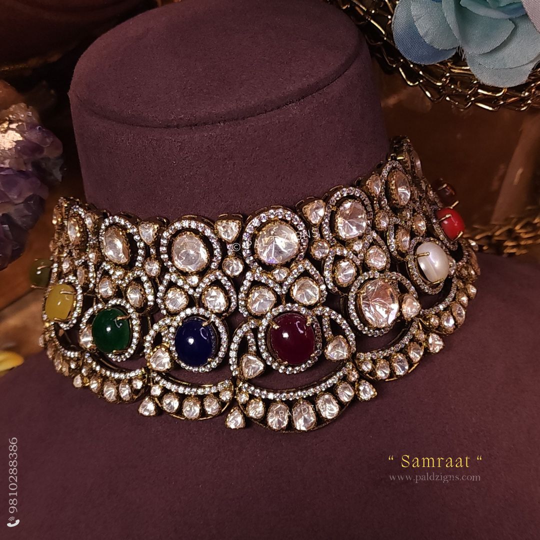 Samraat Moissanite Polki Choker