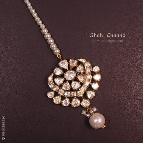 Shahi Chaand Moissanite Polki Tikka