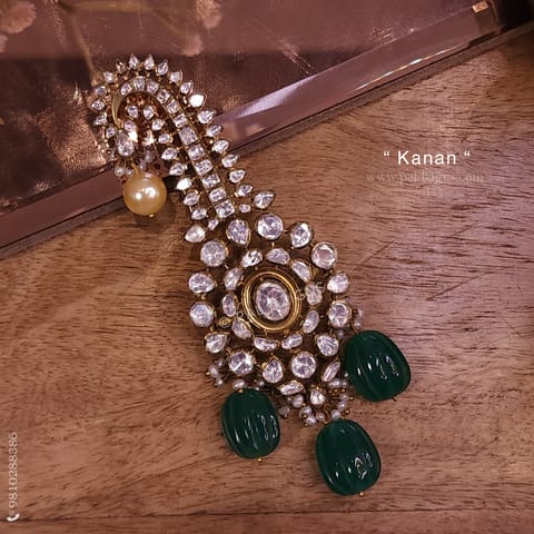 Kanan Antique Moissanite Polki Kalgi