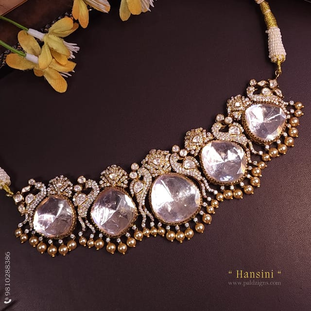 Hansini Moissanite Polki Choker