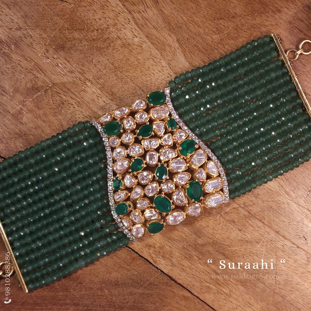 Suraahi Moissanite Polki Bracelet