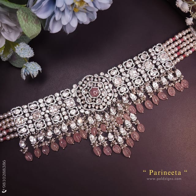 Parineeta Moissanite Polki Choker