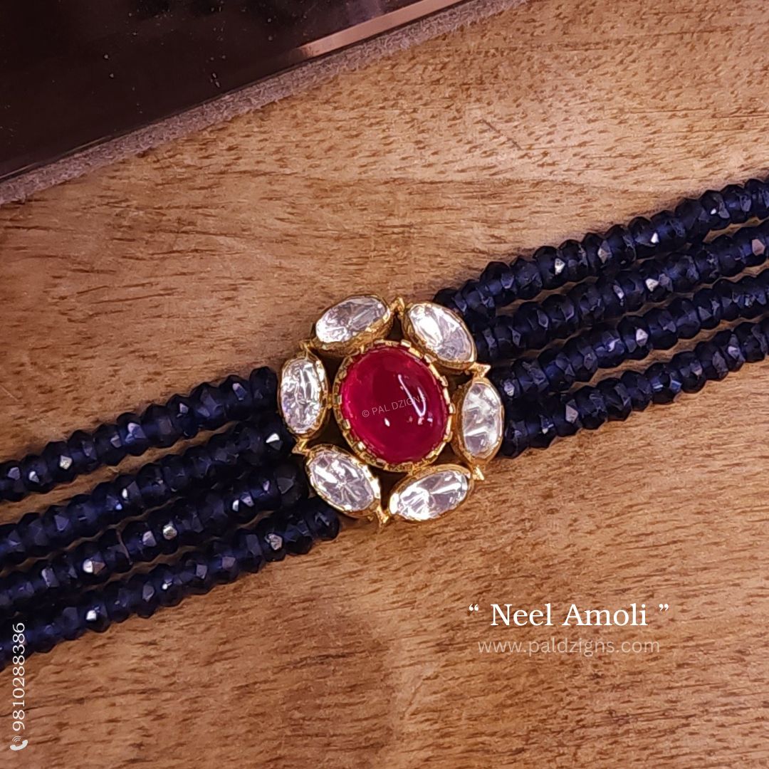 Neel Amoli Moissanite Polki Choker